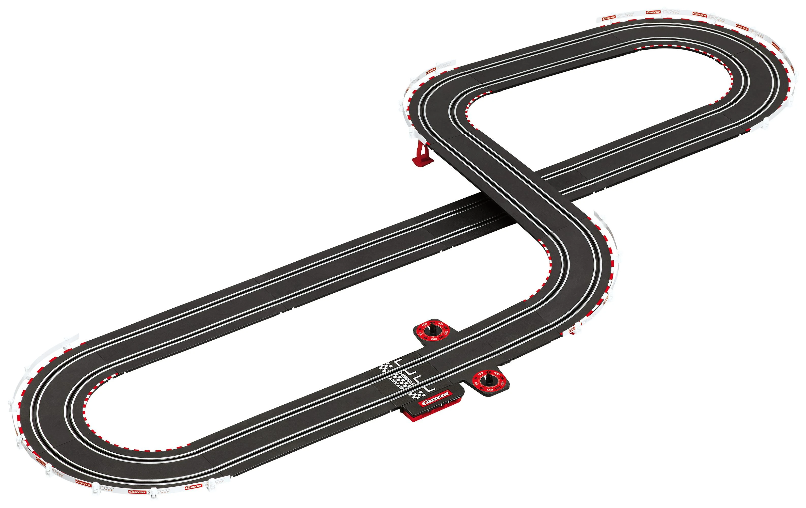 Automobilių Lenktynių Rinkinys - Carrera 1:43 Go Race To Victory (trasos, 2 automobiliai, valdikliai, maitinimo šaltinis)