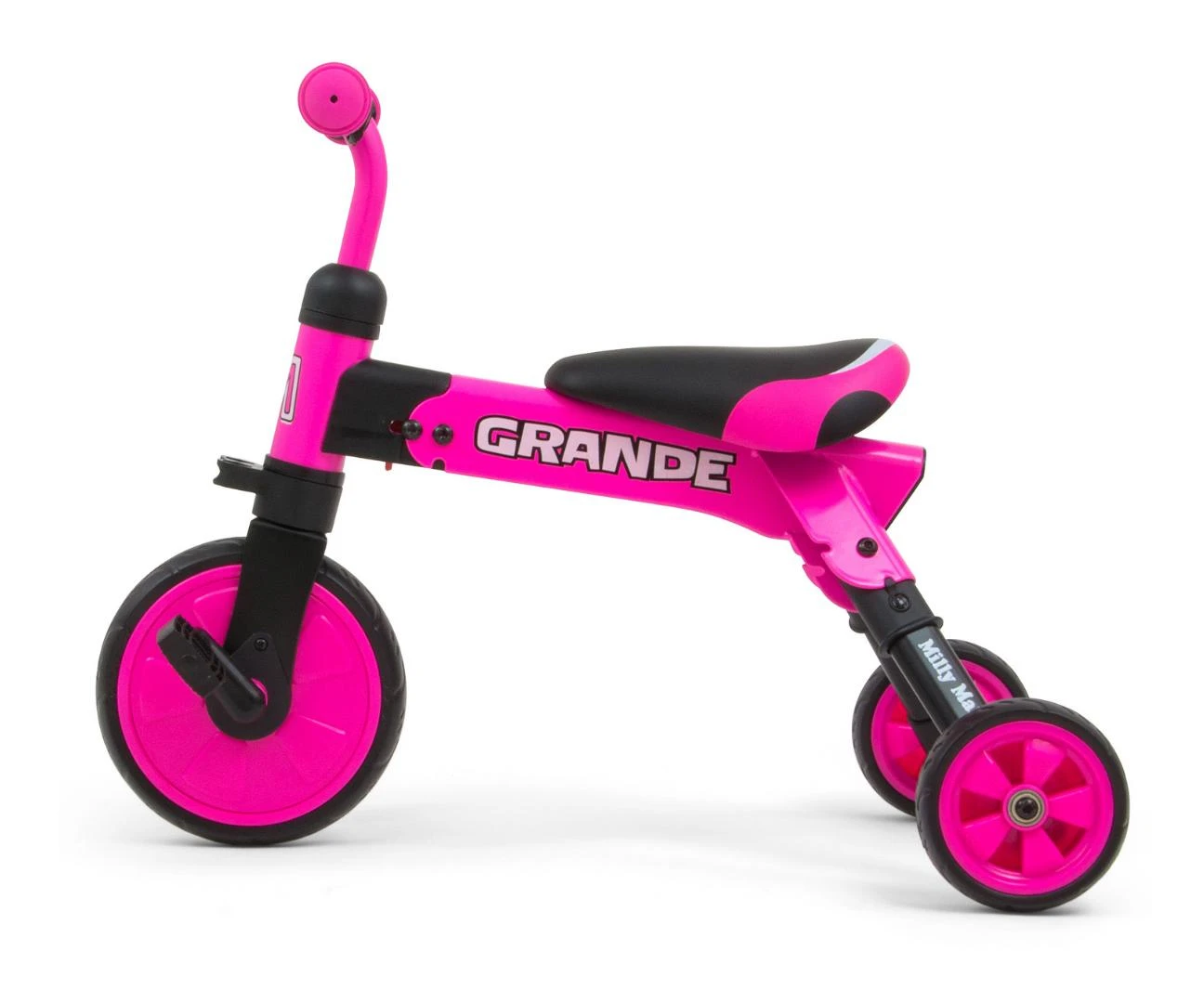 MILLY MALLY 2in1 Grande rožinis dviratis