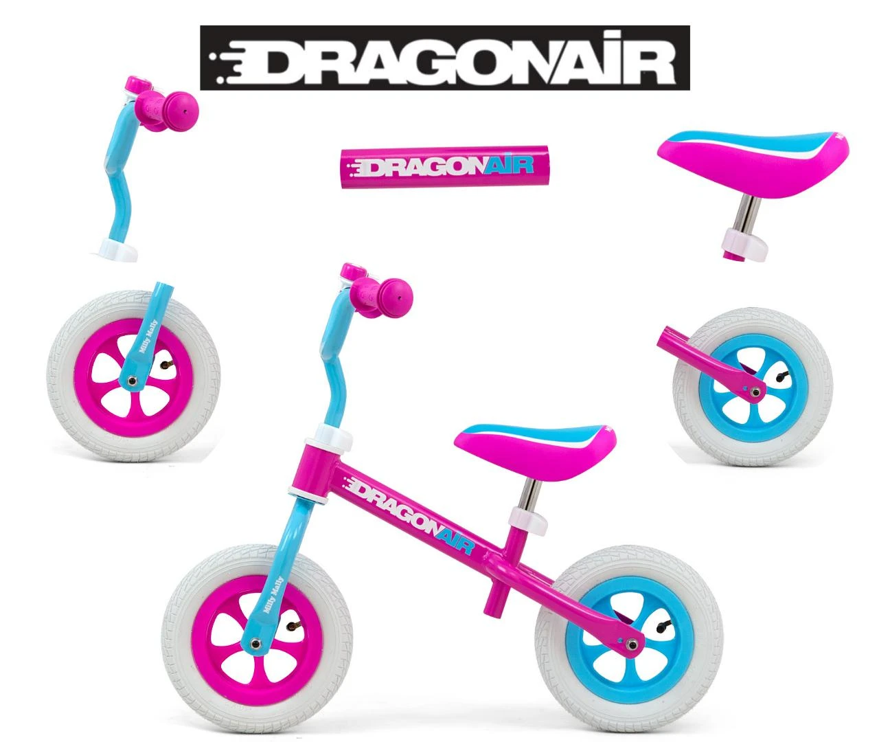 MILLY MALLY DRAGON AIR Candy balansinis dviratis