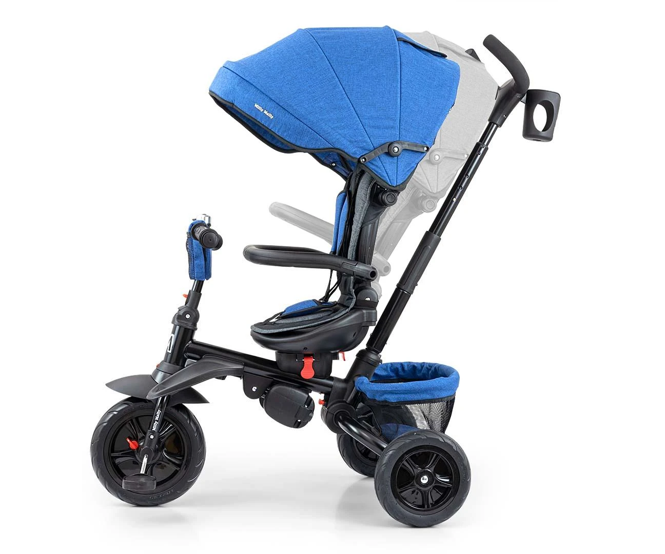 MILLY MALLY 5071 Stanley guminis tamsiai mėlynas triratis - juodas