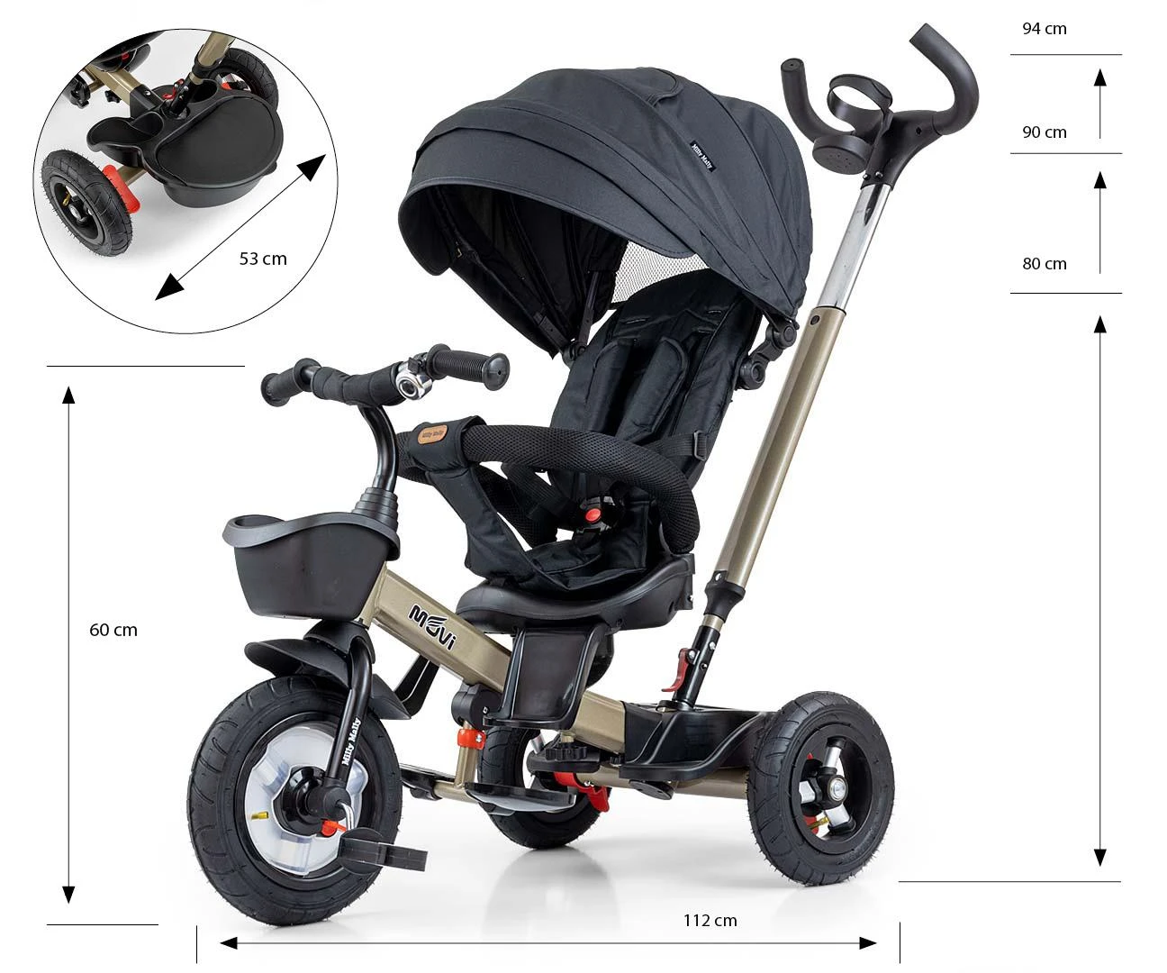 MILLY MALLY 5249 Triratis Movi auksas 5in1