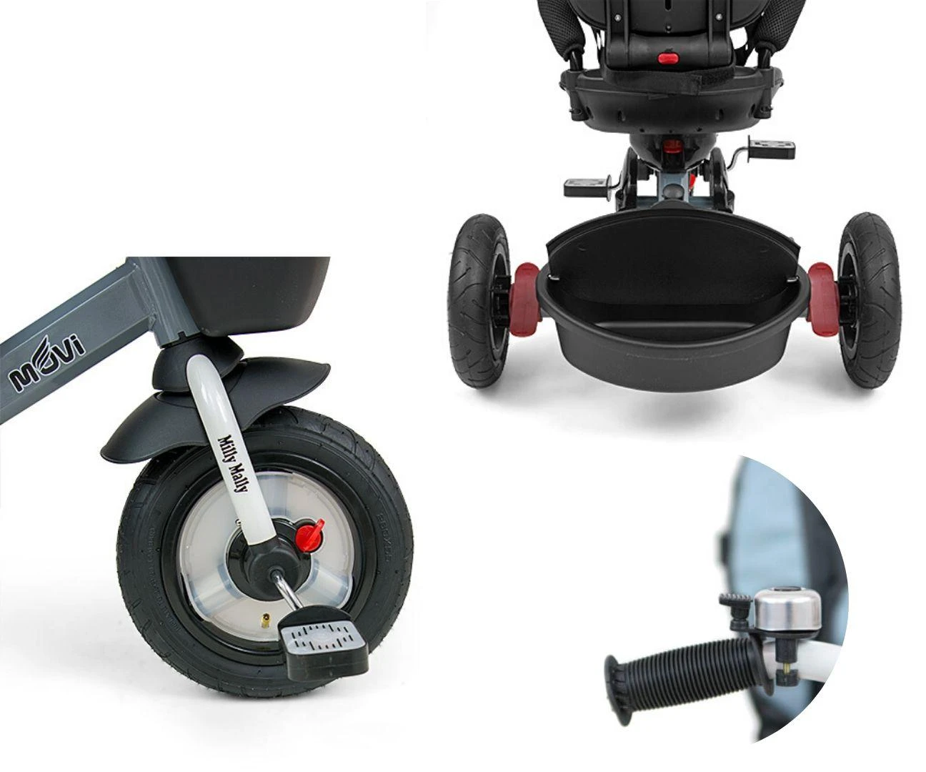 MILLY MALLY 2490 Triratis Movi pilkas 5in1
