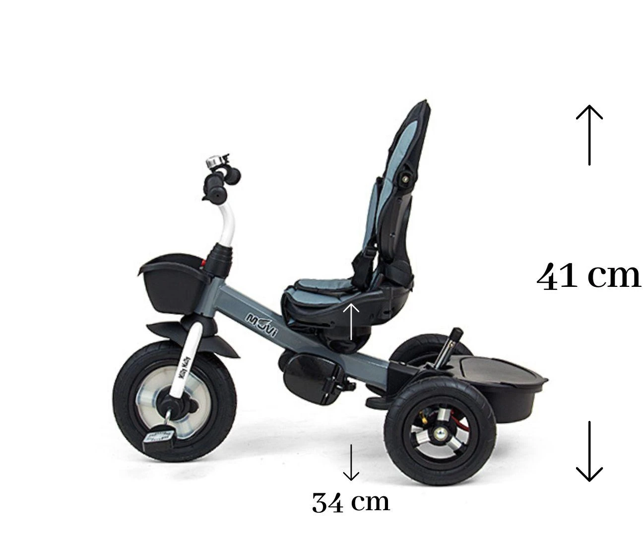 MILLY MALLY 2490 Triratis Movi pilkas 5in1