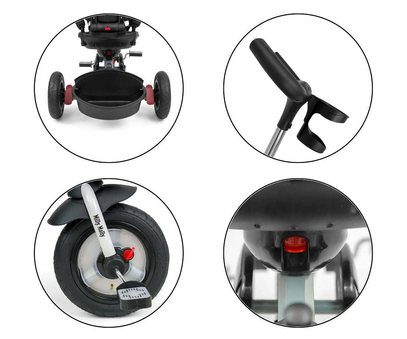 MILLY MALLY 2490 Triratis Movi pilkas 5in1