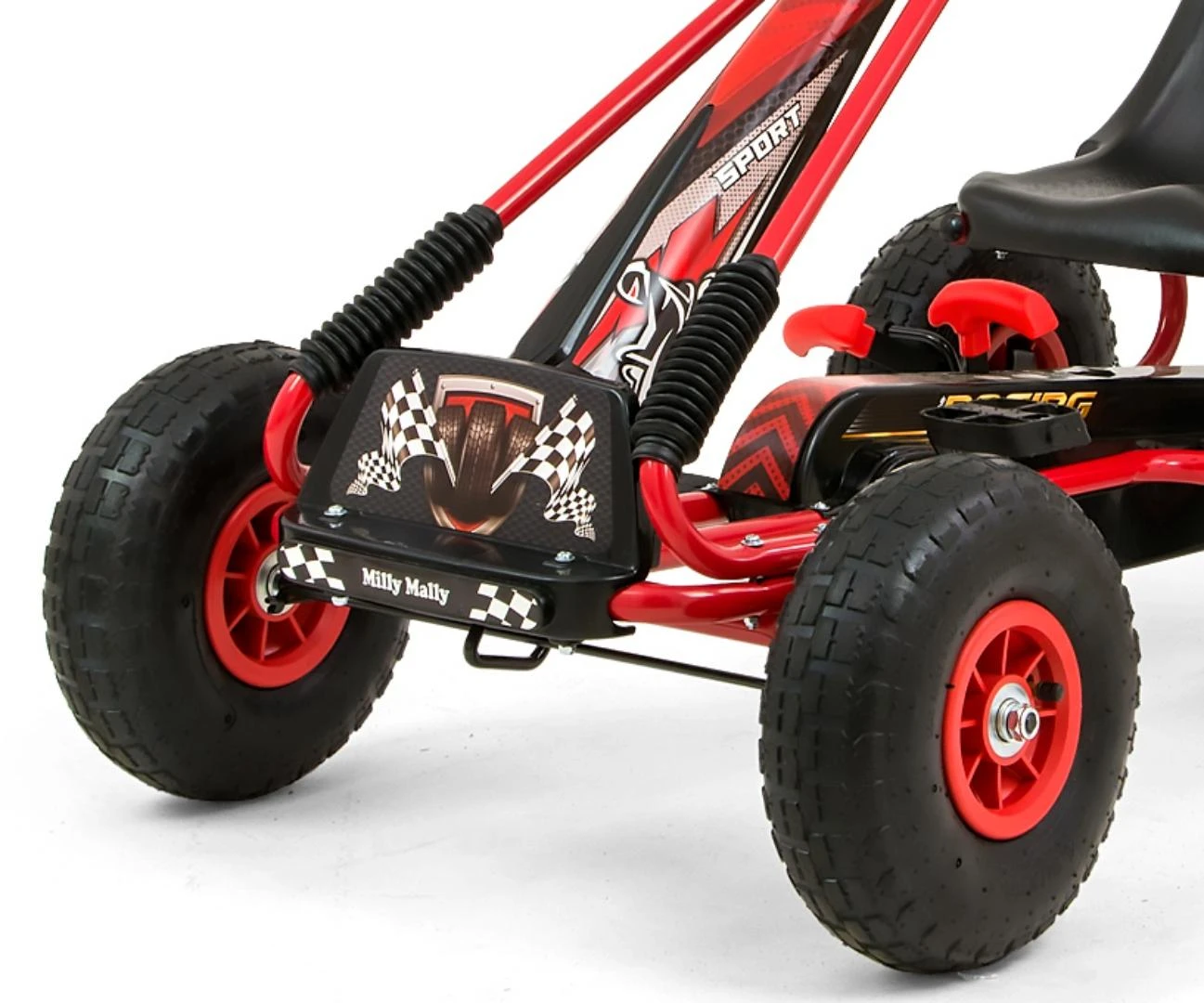 Milly Mally Thor Raudona pedalinis gokartas