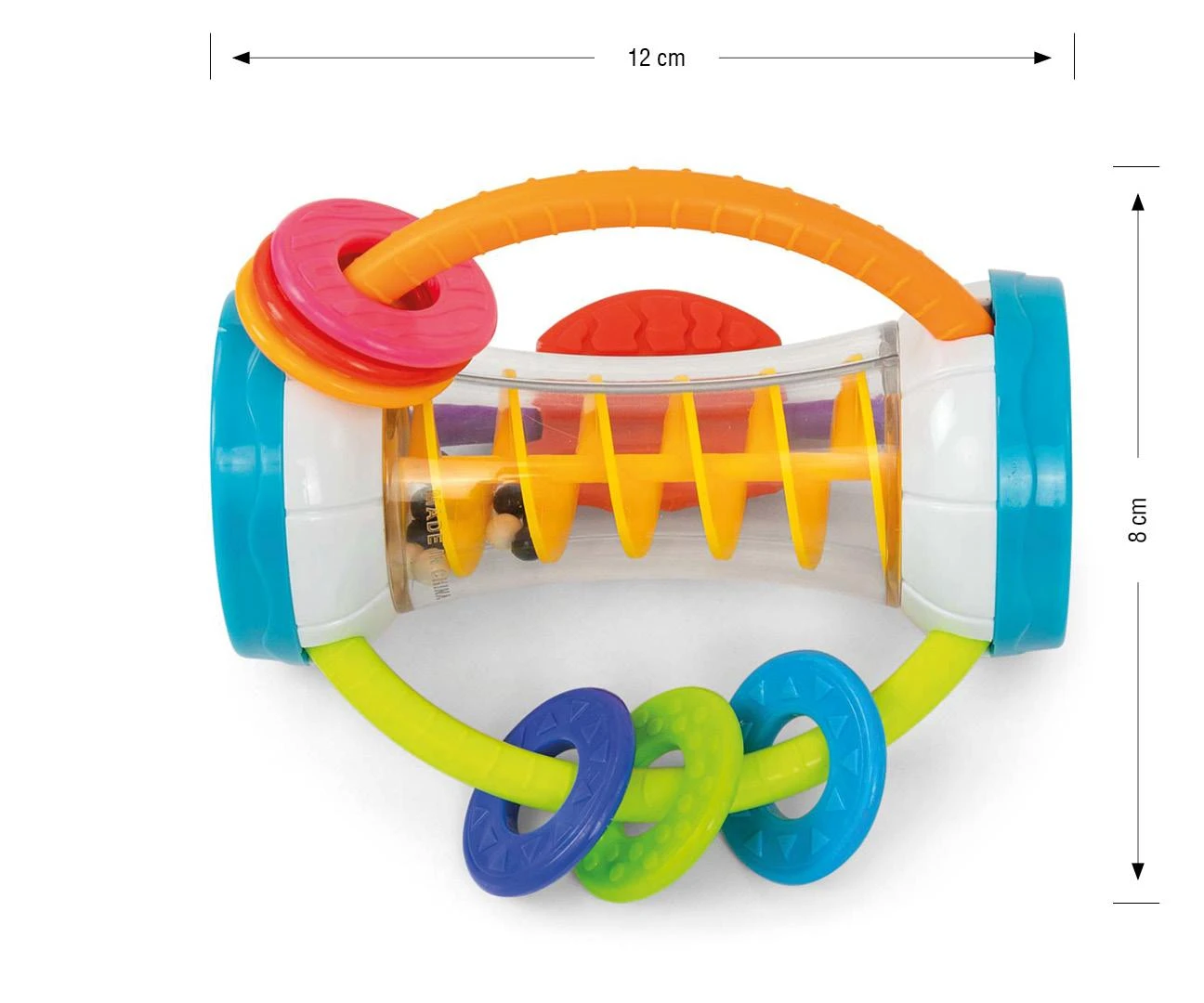 Milly Mally barškutis su spiralės mechanizmu