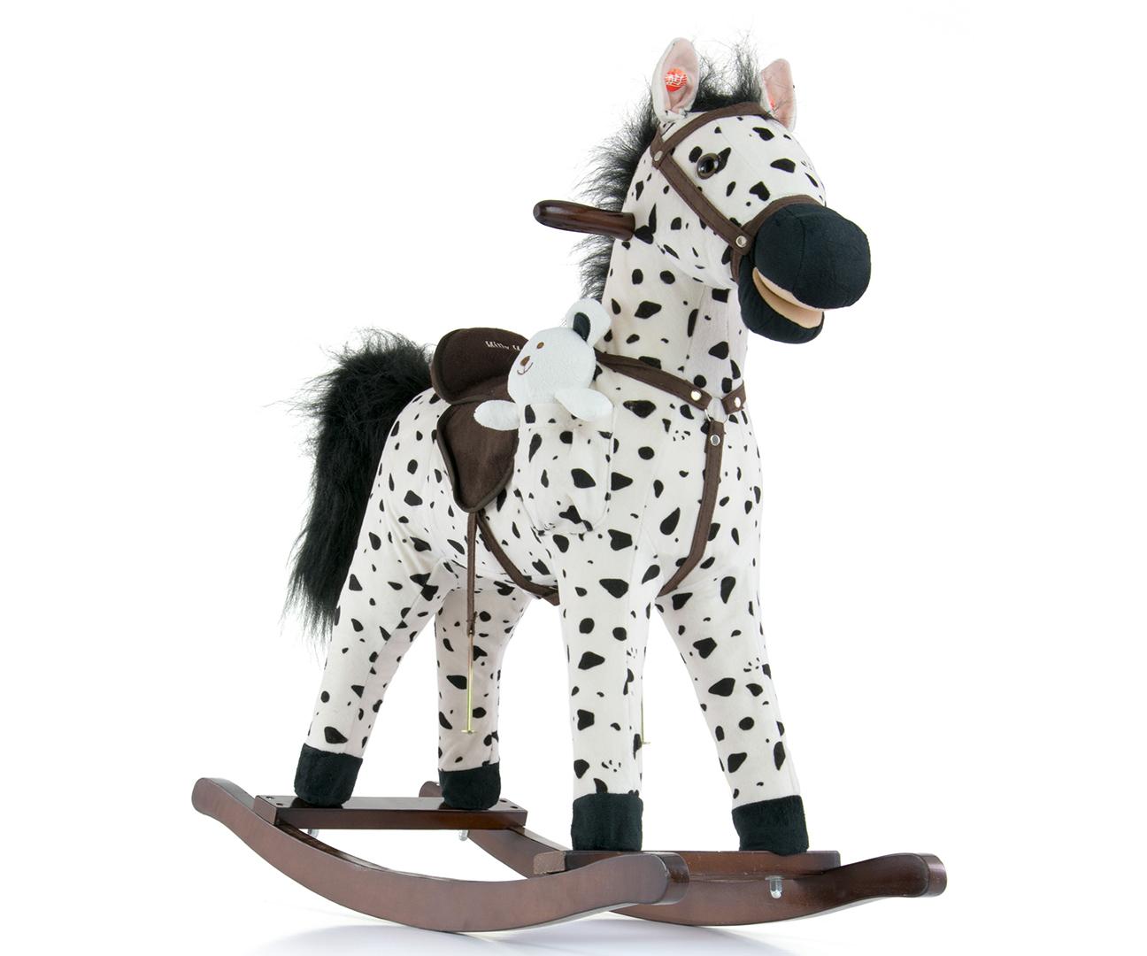 Milly Mally Juodieji taškeliai 2015 m. Mustang supamasis arklys