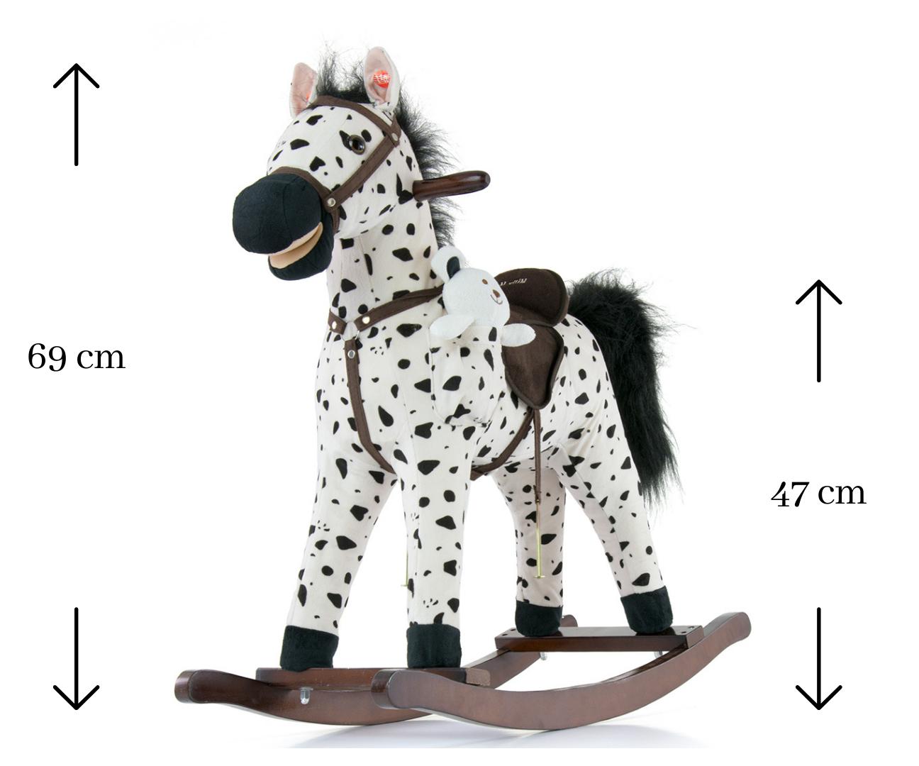 Milly Mally Juodieji taškeliai 2015 m. Mustang supamasis arklys