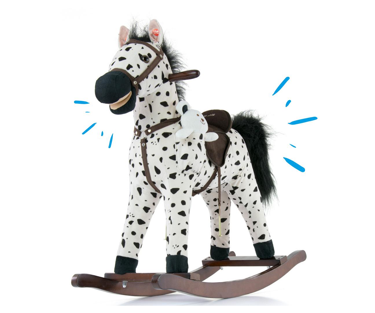 Milly Mally Juodieji taškeliai 2015 m. Mustang supamasis arklys