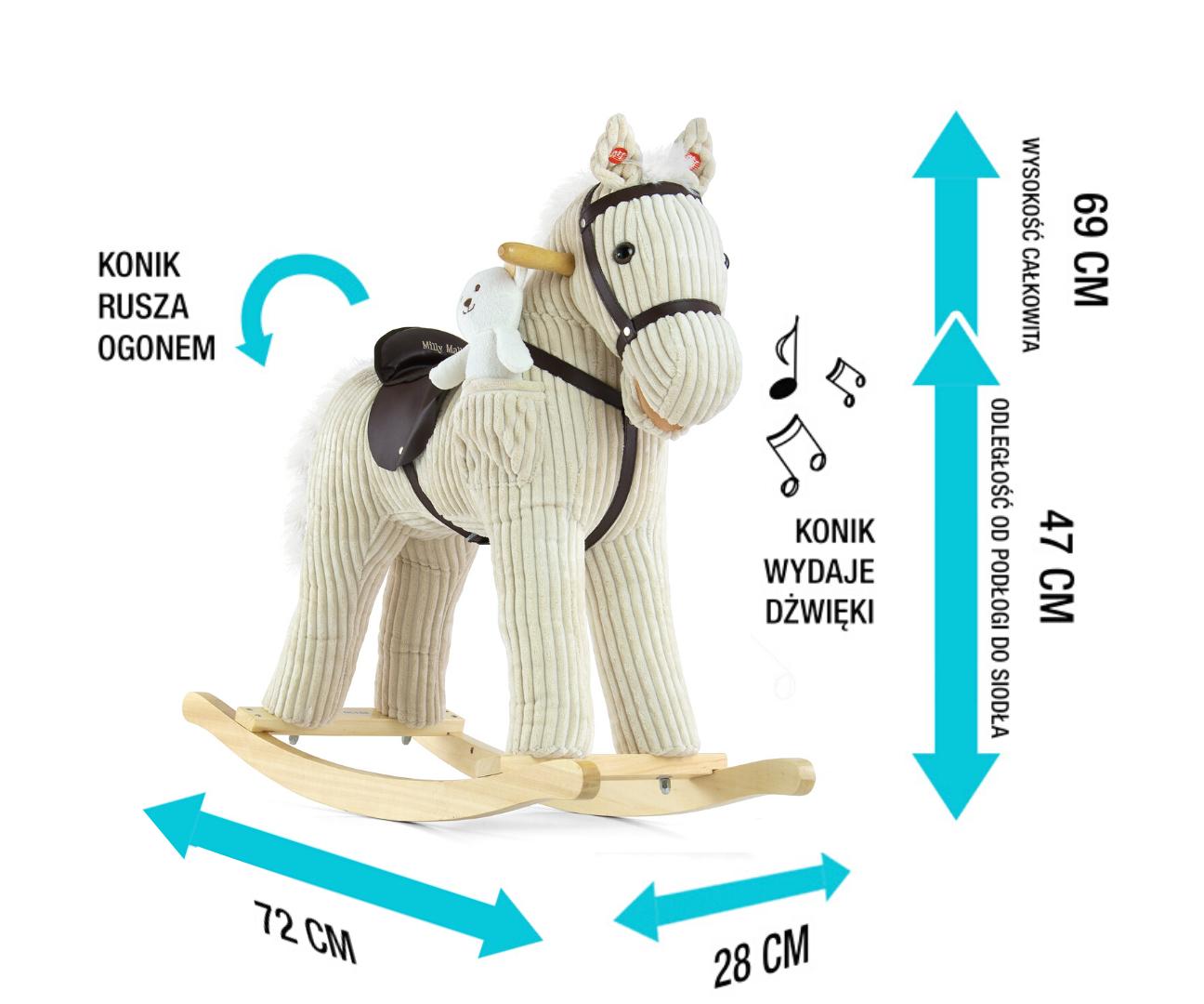 Milly Mally supamasis arklys ponis Luna (MUSTANG PL)