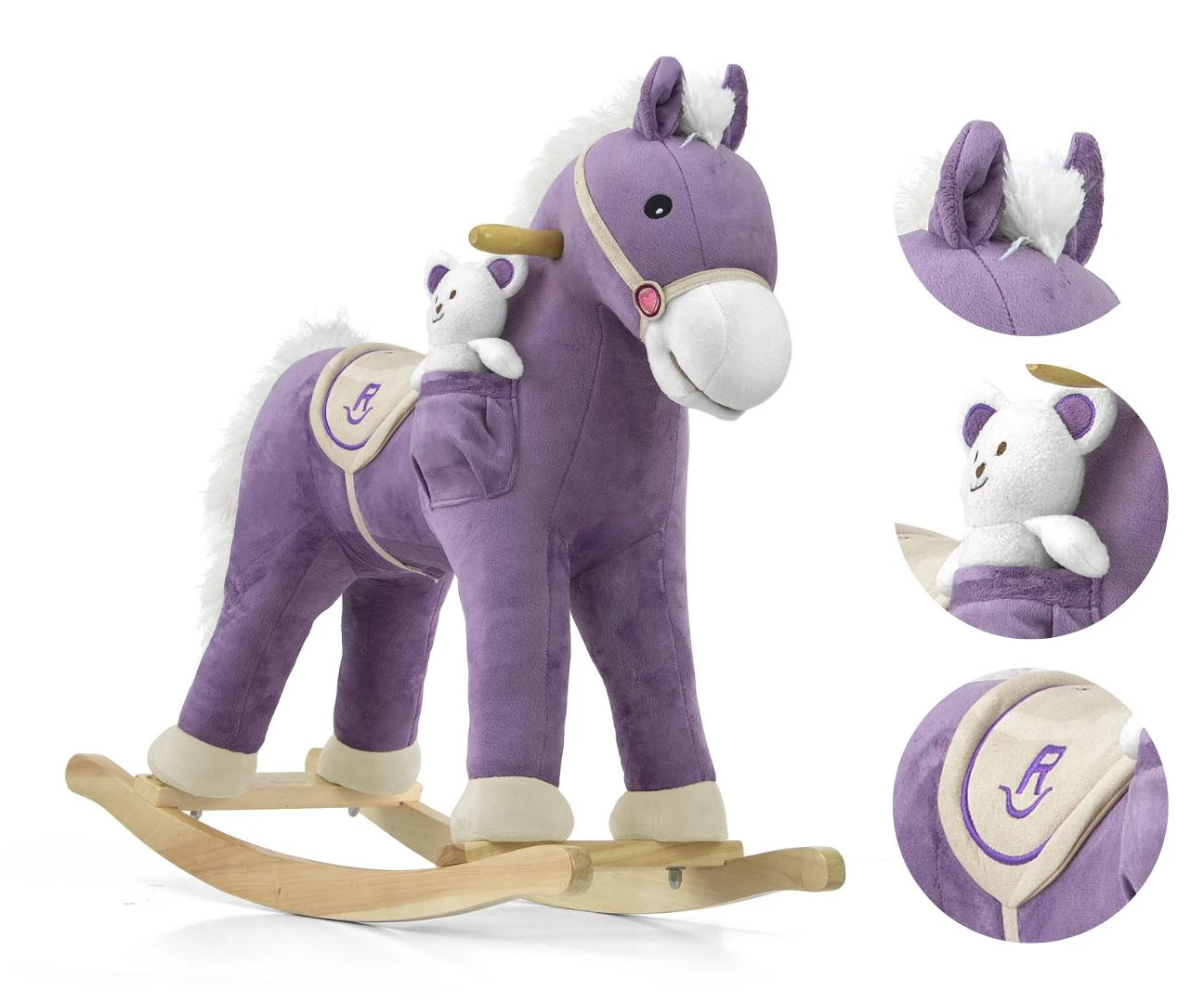 Supamas arkliukas su melodija Milly Mally Pony violetinis