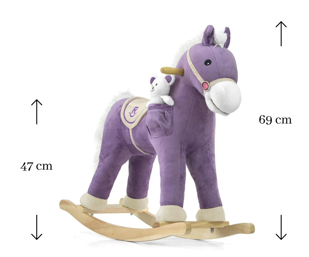 Supamas arkliukas su melodija Milly Mally Pony violetinis