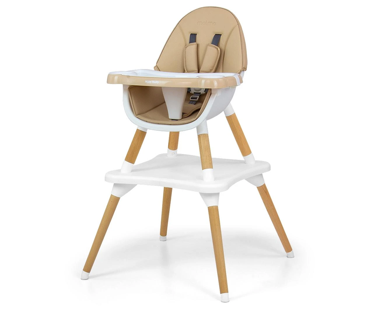 MILLY MALLY 2-in-1 maitinimo kėdė Malmė, smėlio spalvos