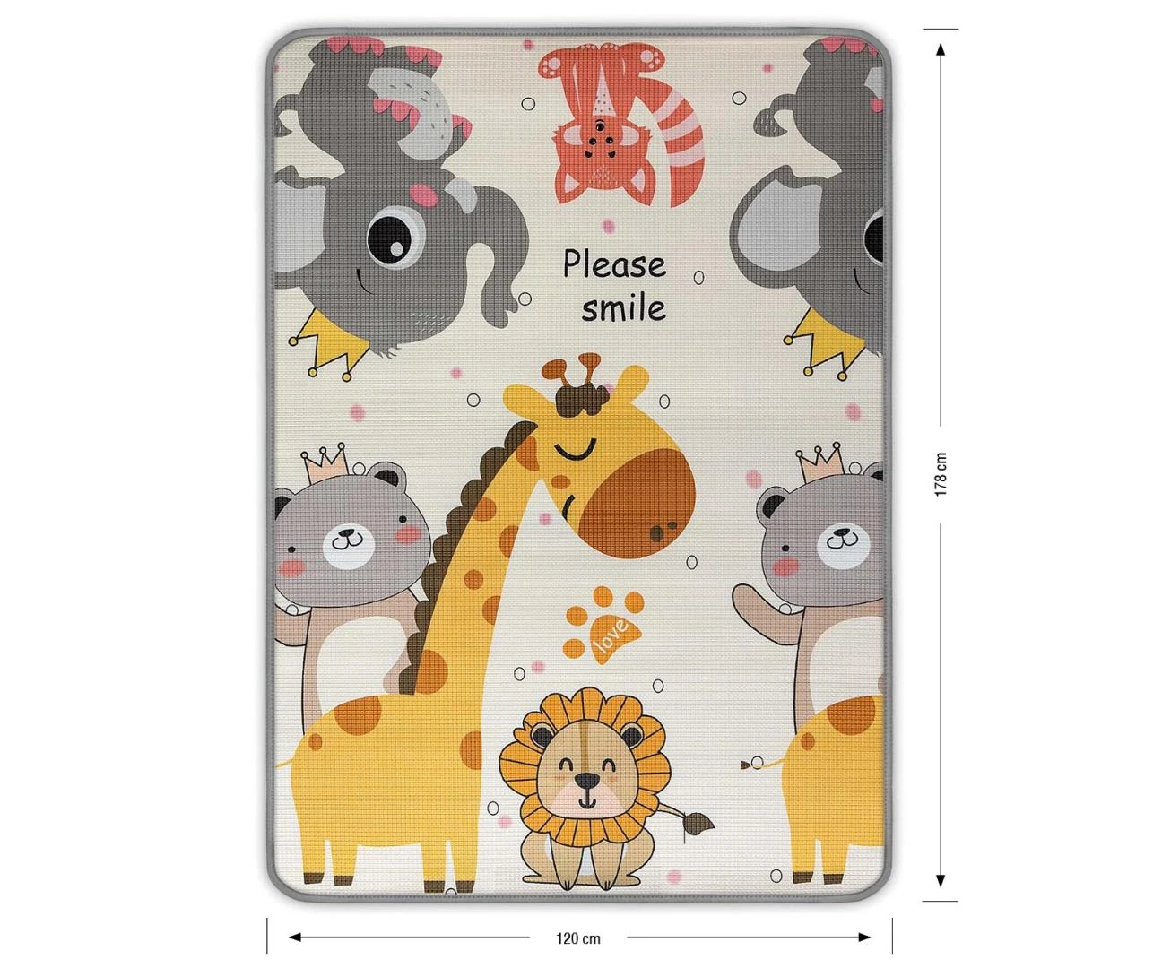 MILLY MALLY Putplasčio kilimėlis suvyniotas Kinder jūra ir Afrika