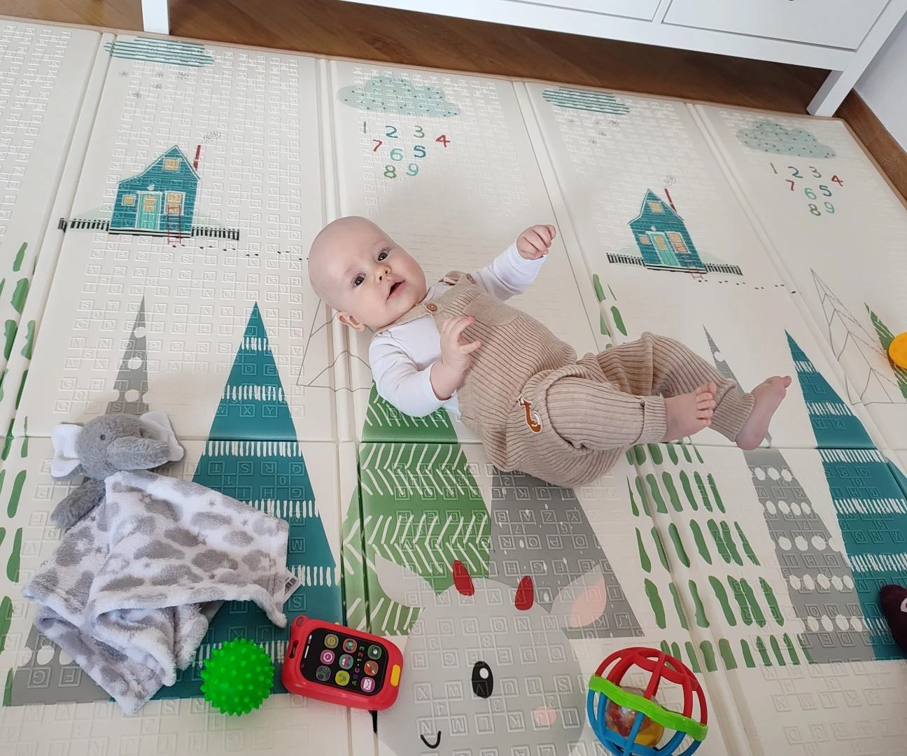 MILLY MALLY Play Deer T1 sulankstomas putplasčio kilimėlis
