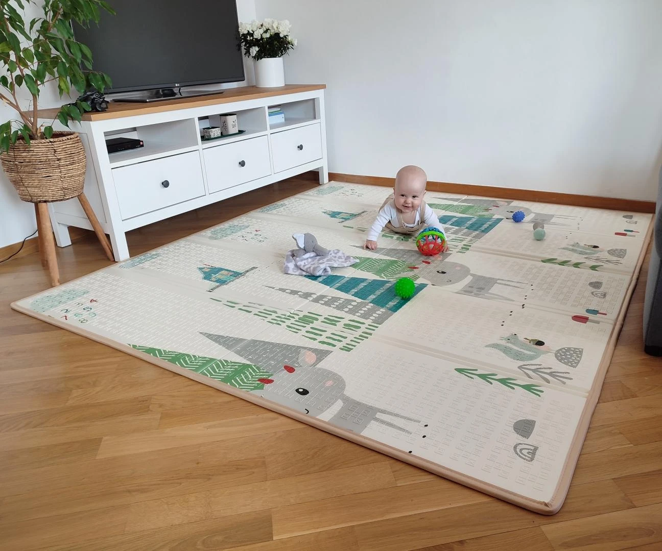 MILLY MALLY Play Deer T1 sulankstomas putplasčio kilimėlis