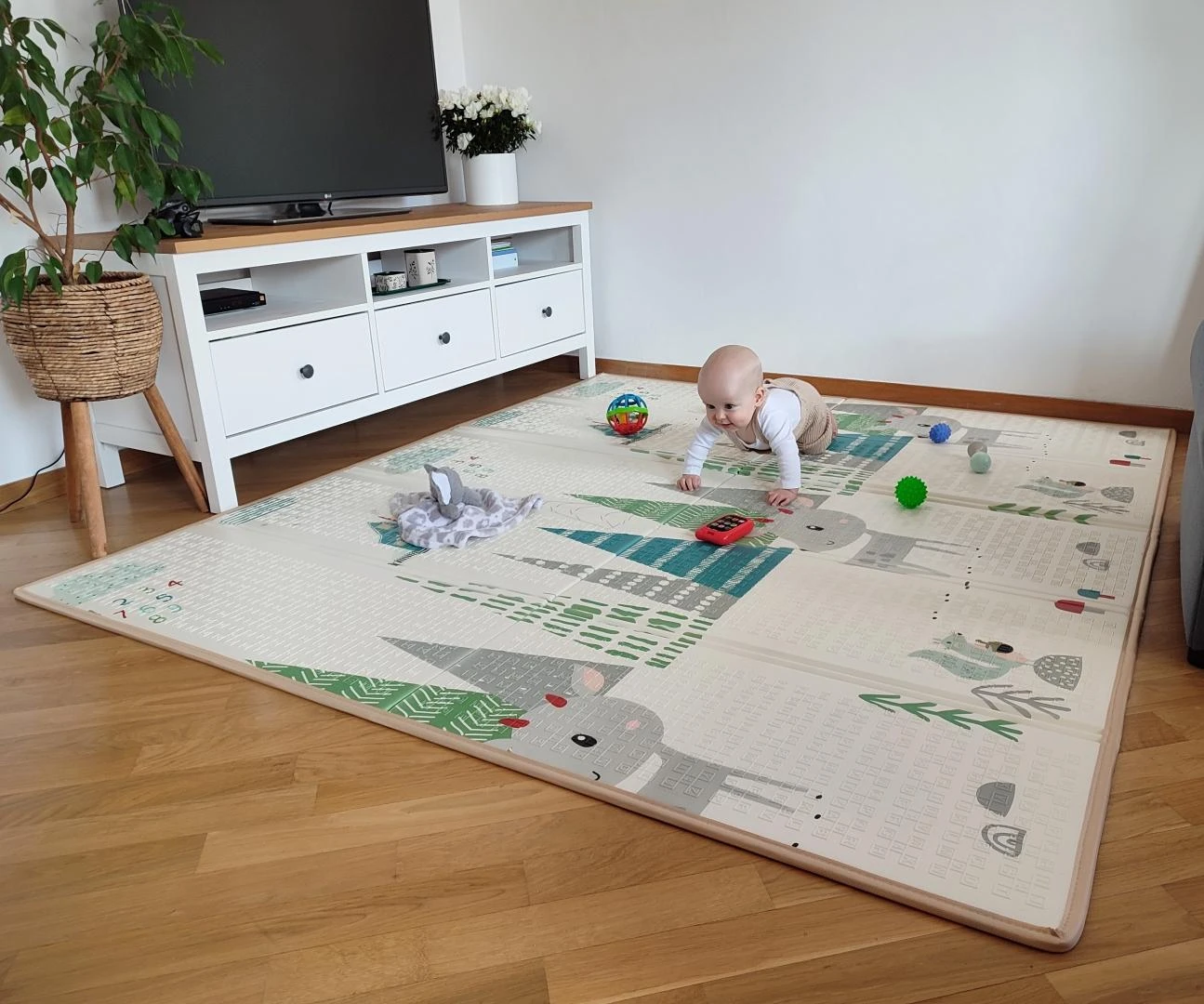 MILLY MALLY Play Deer T1 sulankstomas putplasčio kilimėlis