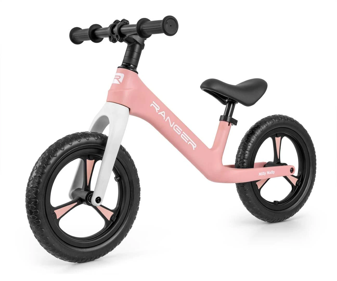 Milly Mally Ranger rožinis dviratukas be pedalų
