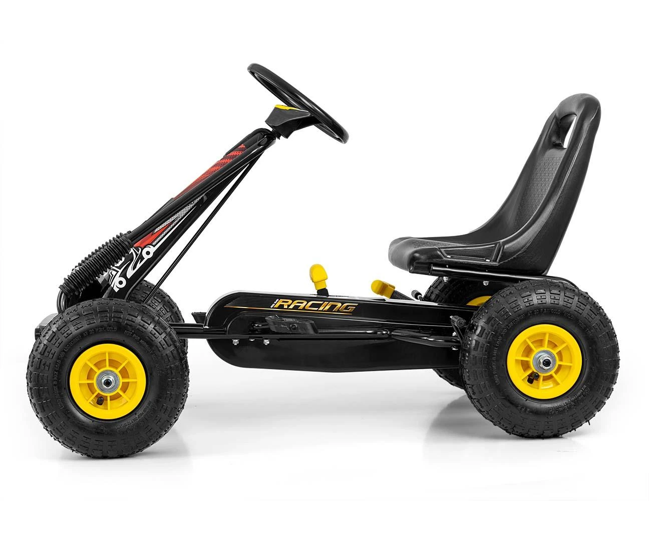 Milly Mally Thor juodas pedalinis gokartas