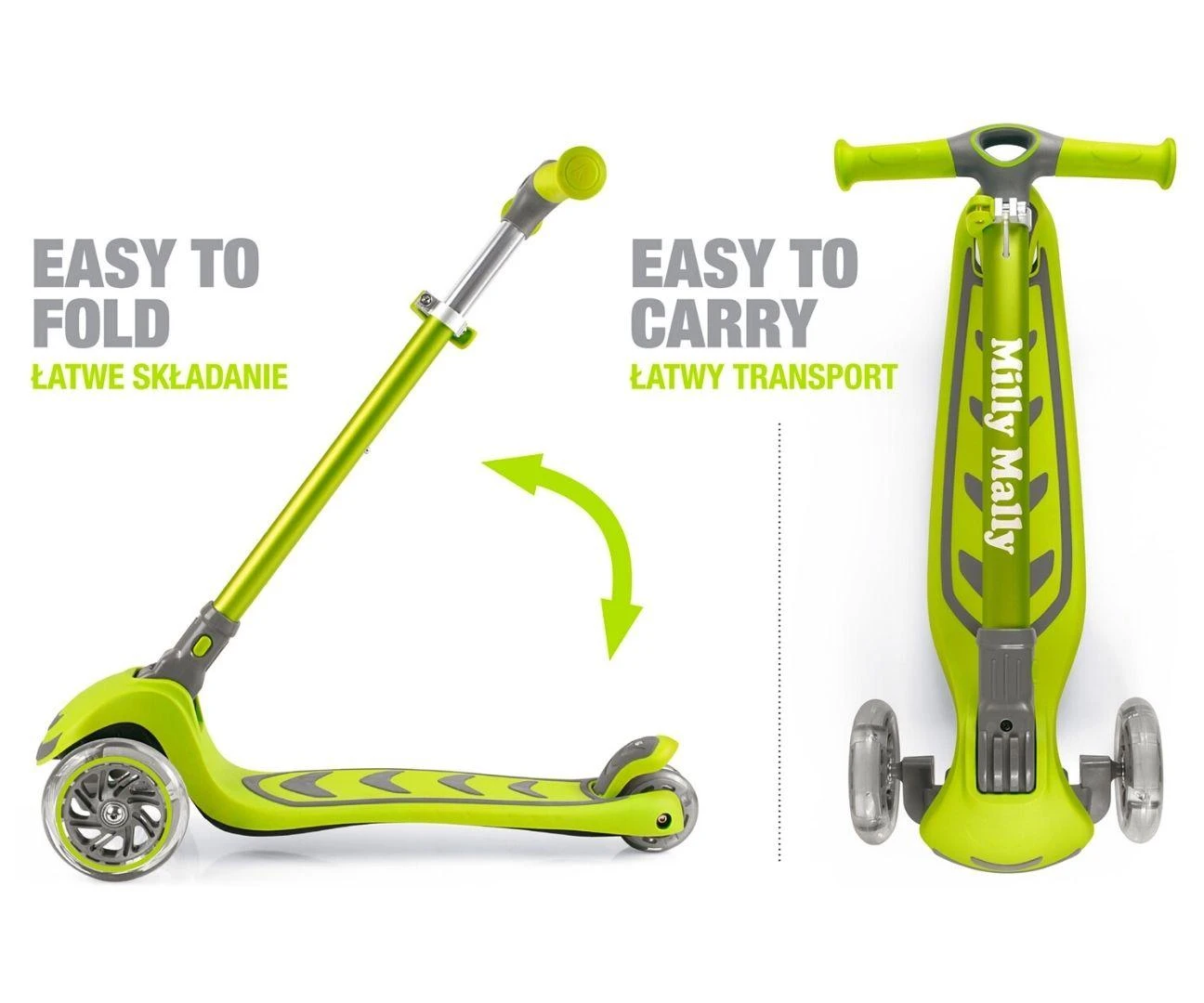 MILLY MALLY 3000 Motoroleris SCOOTER Boogie mėlynas