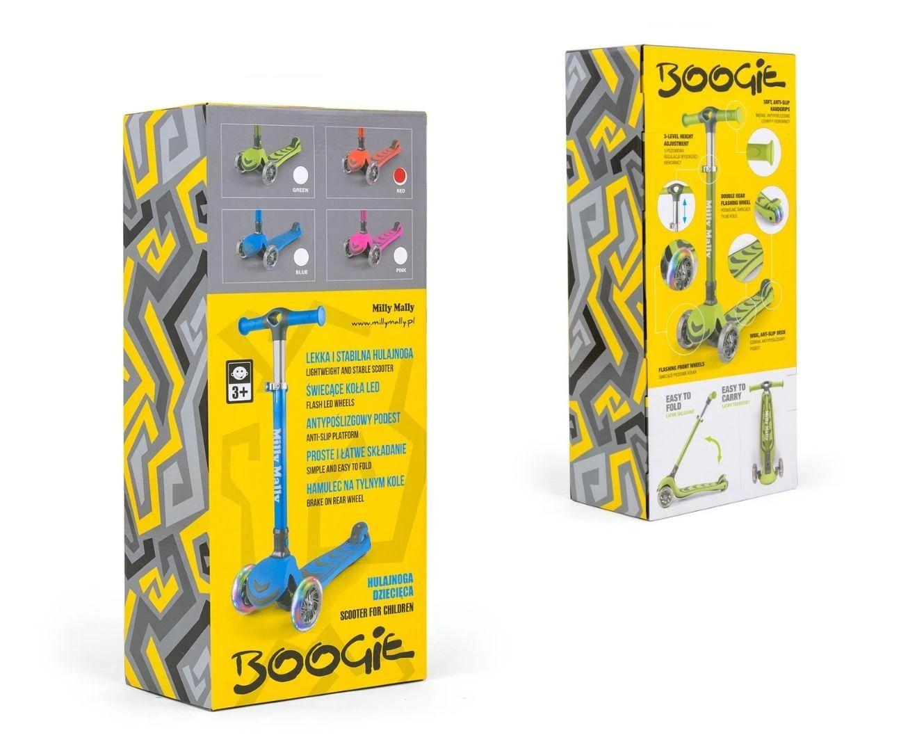 MILLY MALLY 3000 Motoroleris SCOOTER Boogie mėlynas
