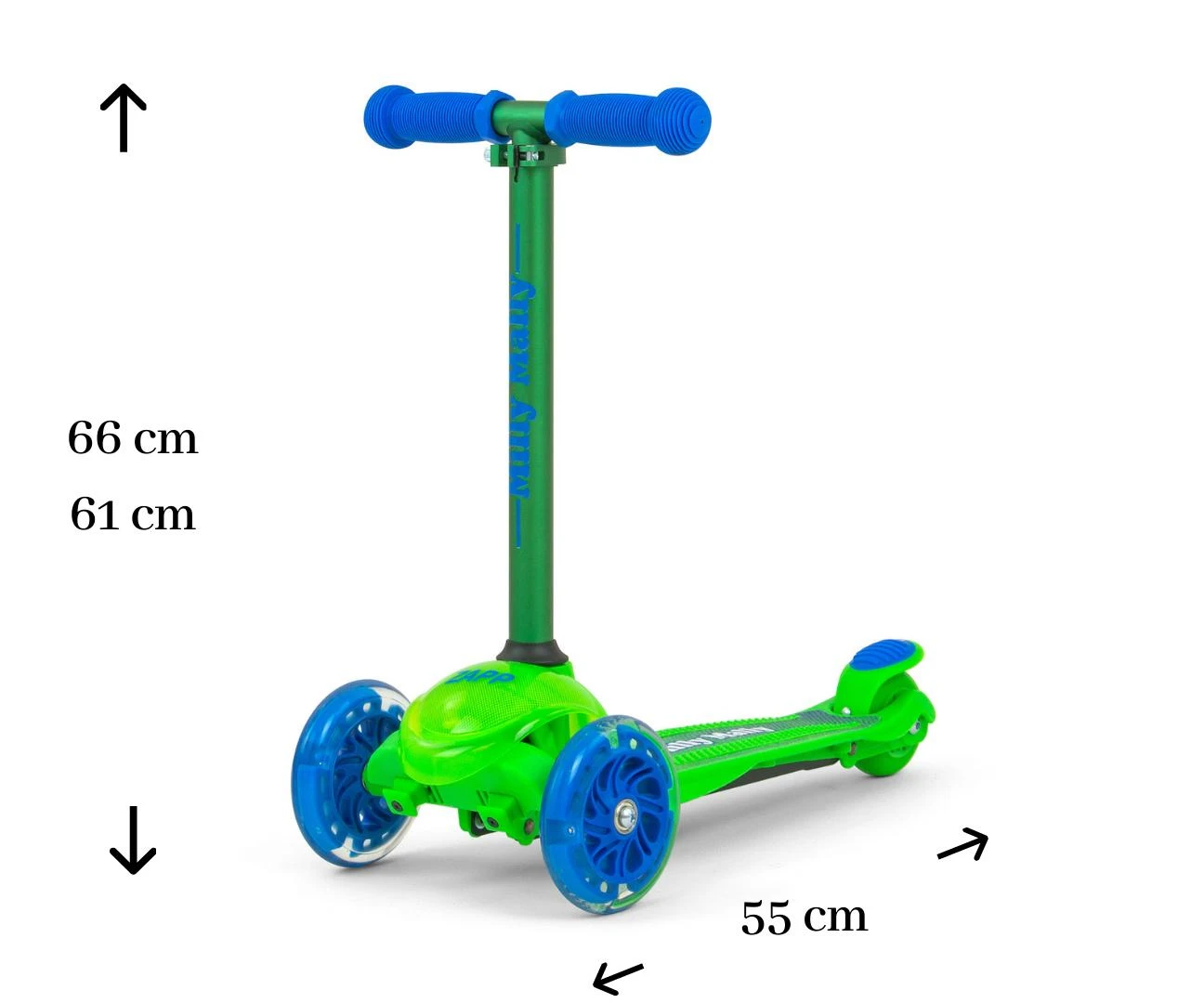 Milly Mally Paspirtukas Scooter Zapp, žalias (2214)