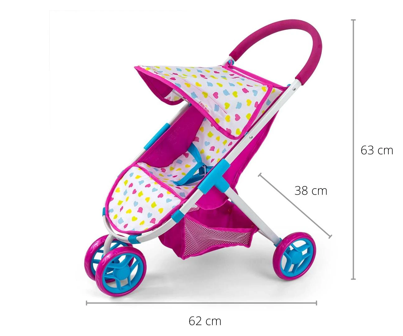MILLY MALLY Susie Candy lėlės vežimėlis
