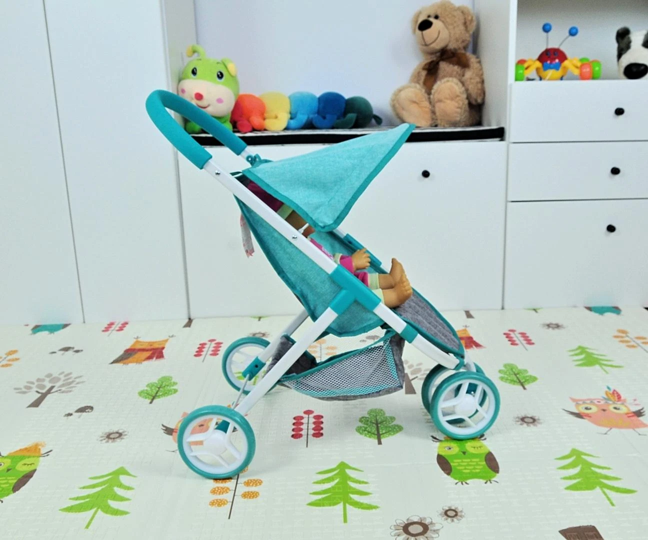 MILLY MALLY 3106 Susie Prestige mėtų lėlių vežimėlis