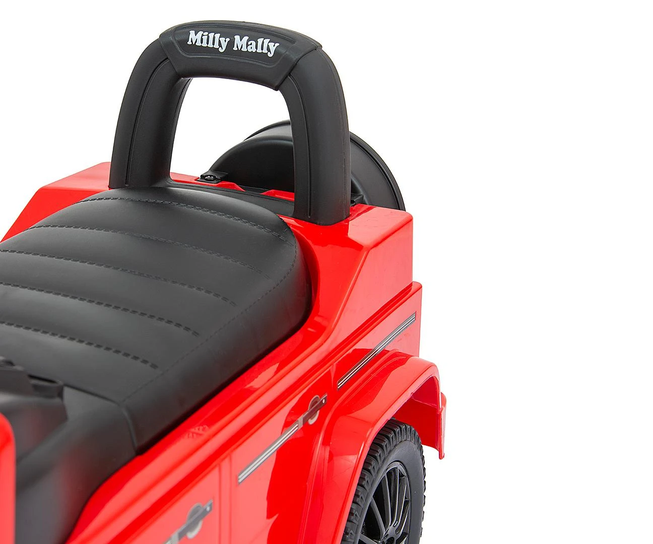 Paspiriama mašinėlė - stumdukas Milly Mally Mercedes G350d, Raudona