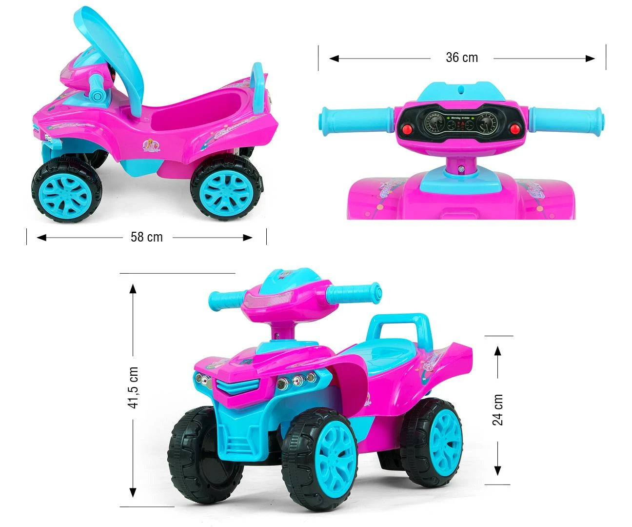 Paspiriama mašinėlė Milly Mally Monster Pink, rožinė