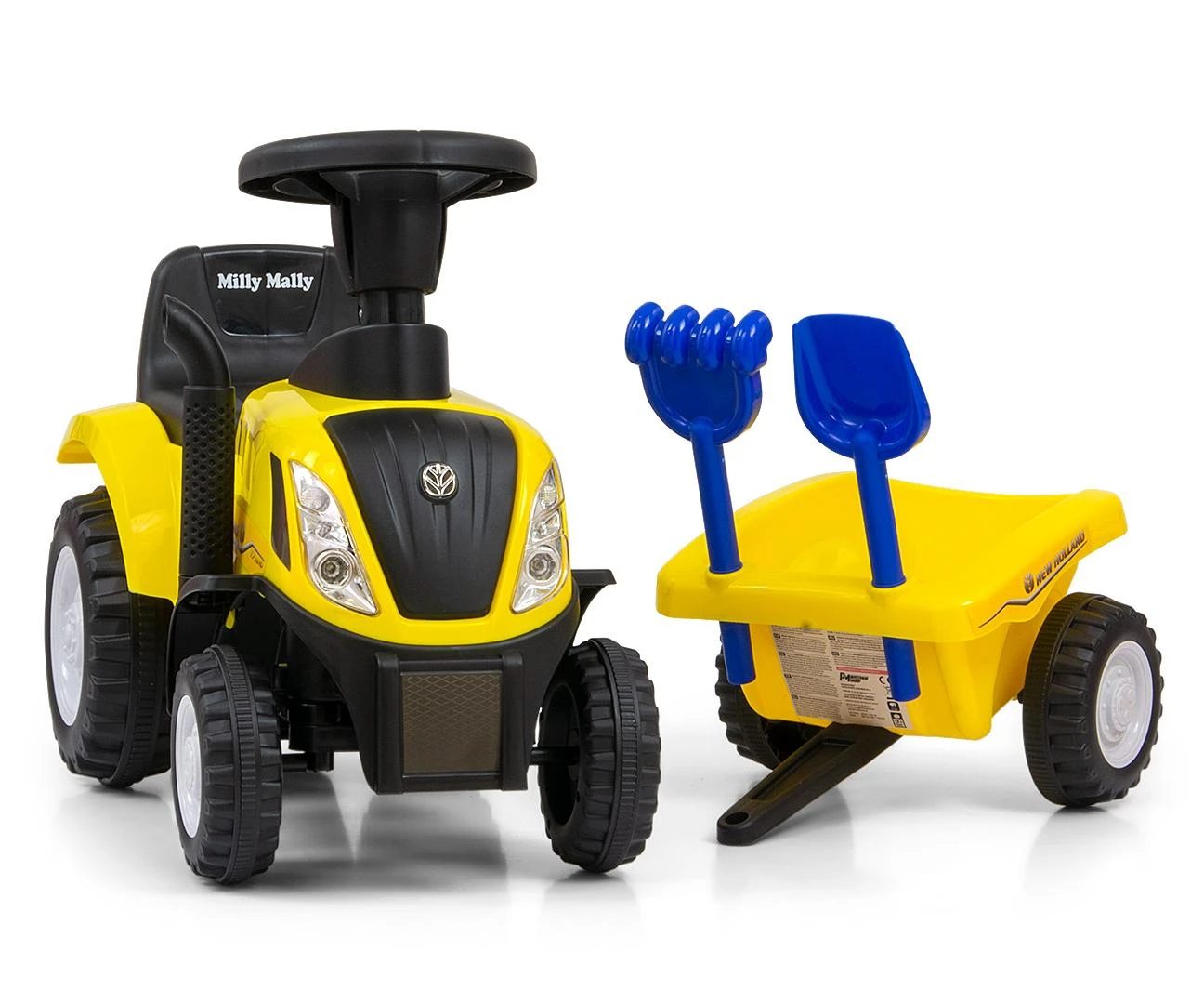 Milly Mally NEW HOLLAND 3902 transporto priemonė T7 traktorius geltonas