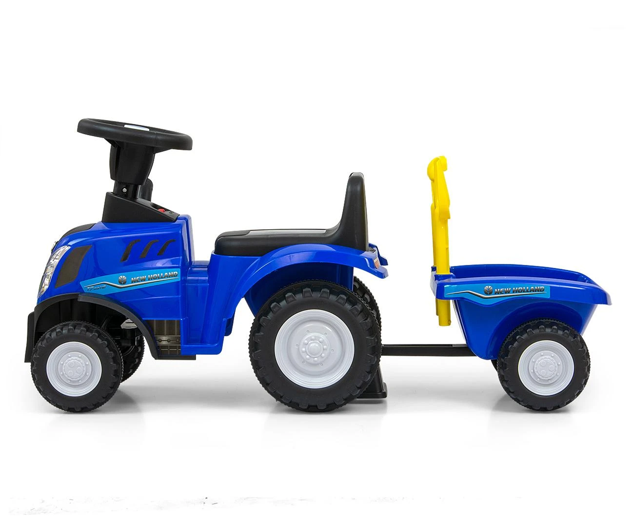 Milly Mally Jeździk Vežimėlis „New Holland T7“ traktorius, mėlynas