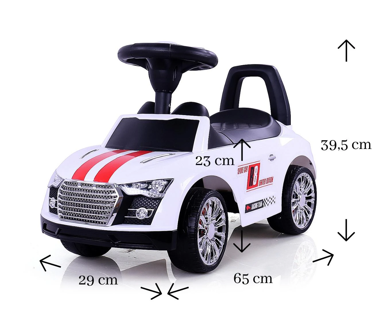 Milly Mally Racer transporto priemonė, Balta
