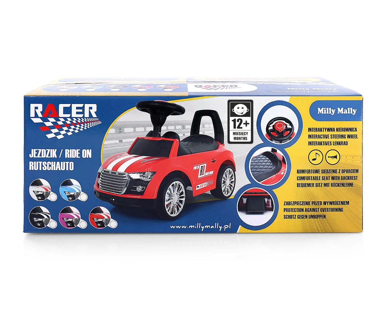 Milly Mally Racer transporto priemonė, Mėlyna