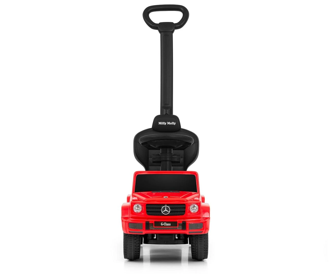 Paspirtukas su vairavimo rankena MERCEDES G350d Milly Mally raudonas