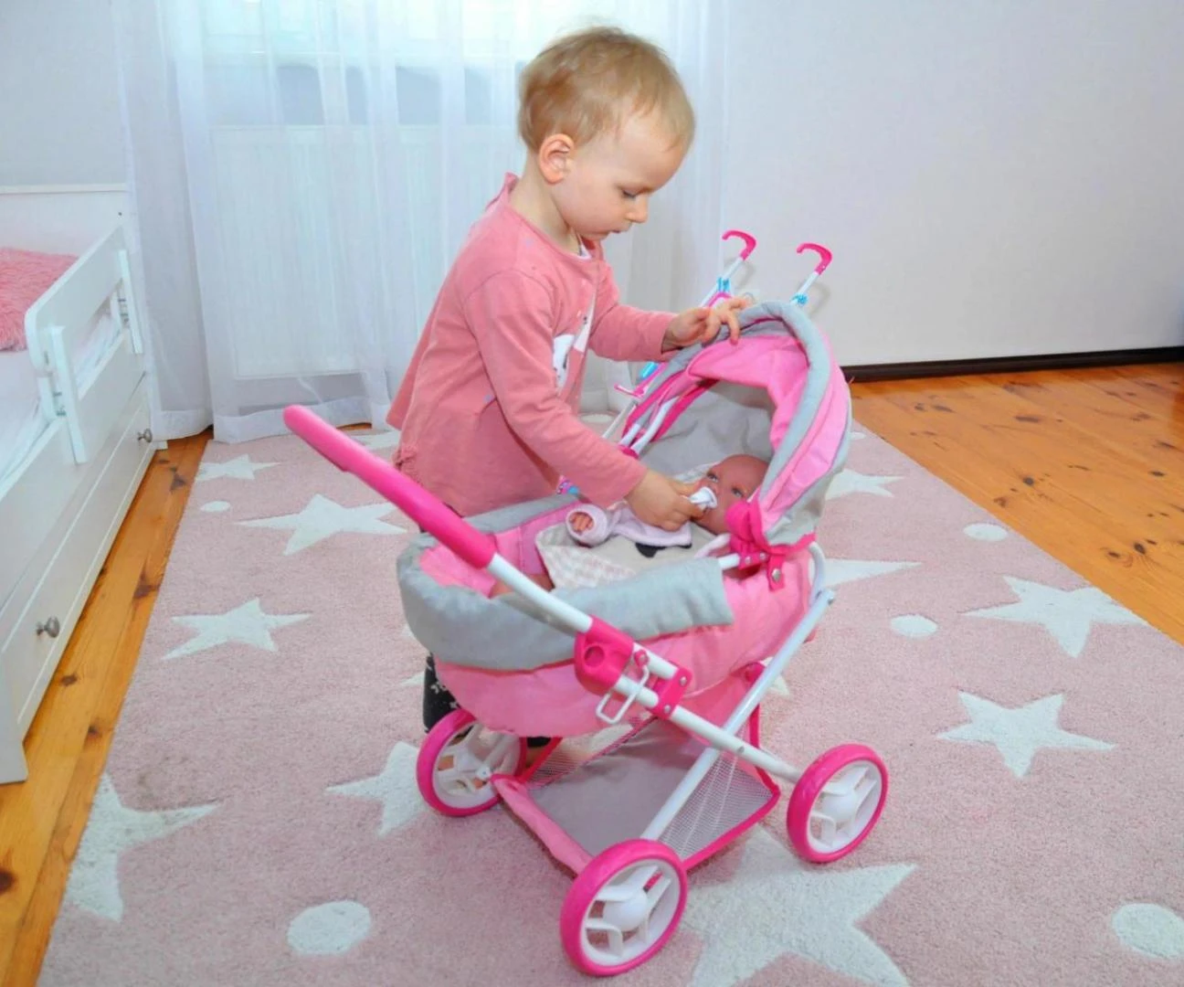 MILLY MALLY lėlės vežimėlis Alice Prestige Rožinis