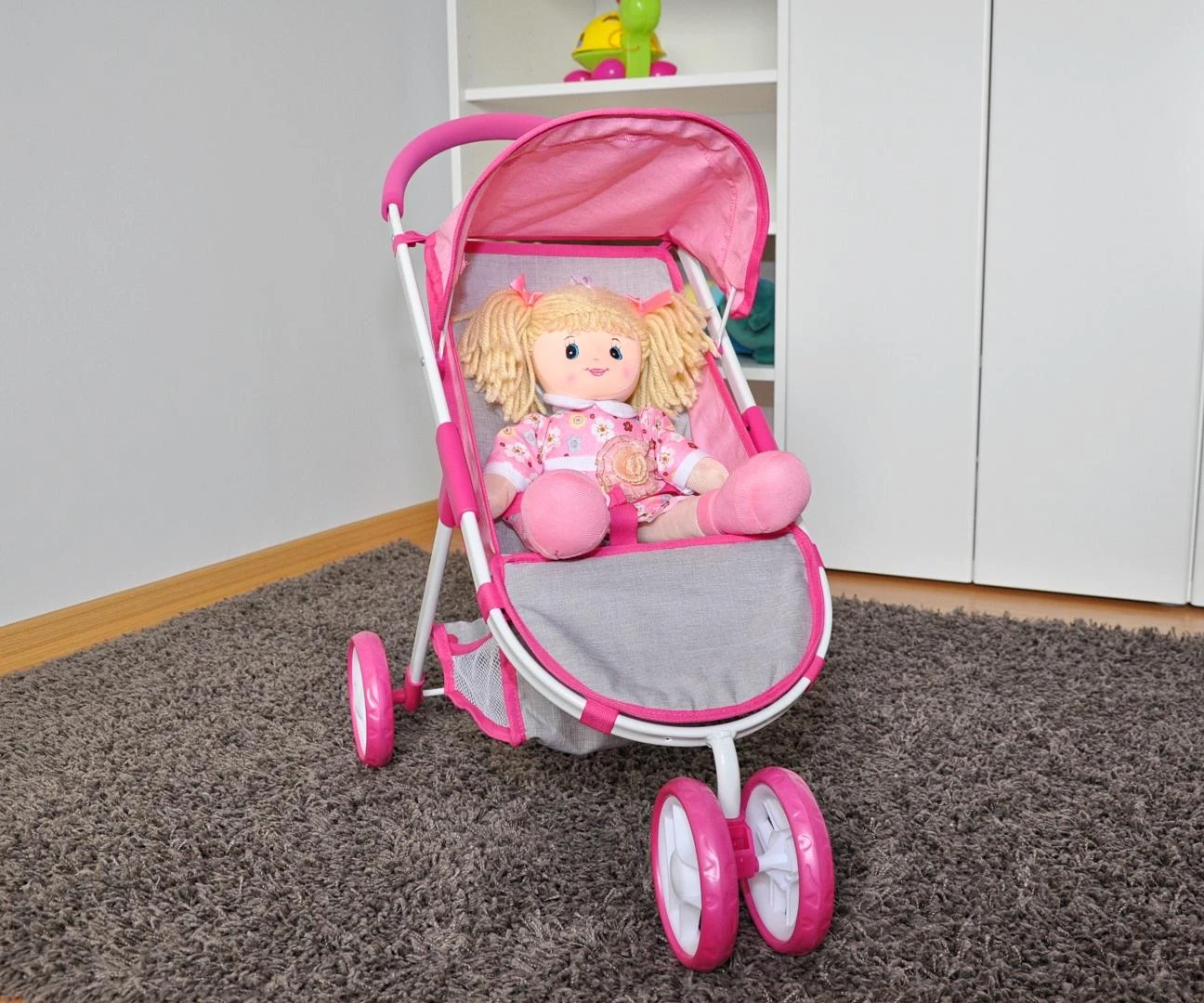 MILLY MALLY 2728 Susie Prestige lėlių vežimėlis rožinis