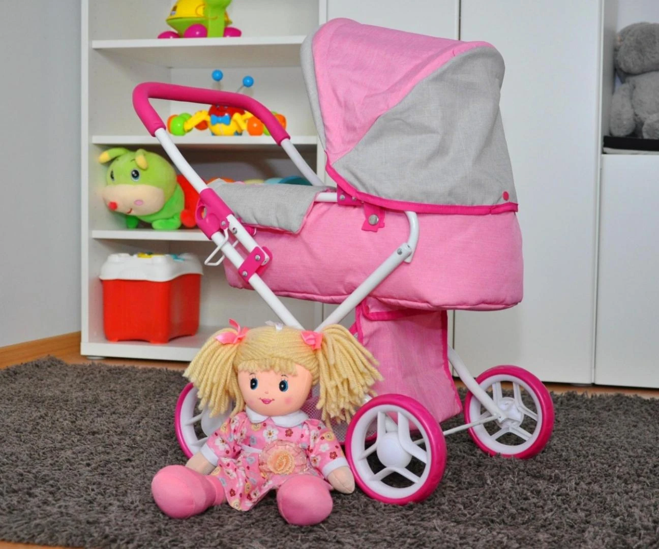 MILLY MALLY lėlės vežimėlis Alice Prestige Rožinis