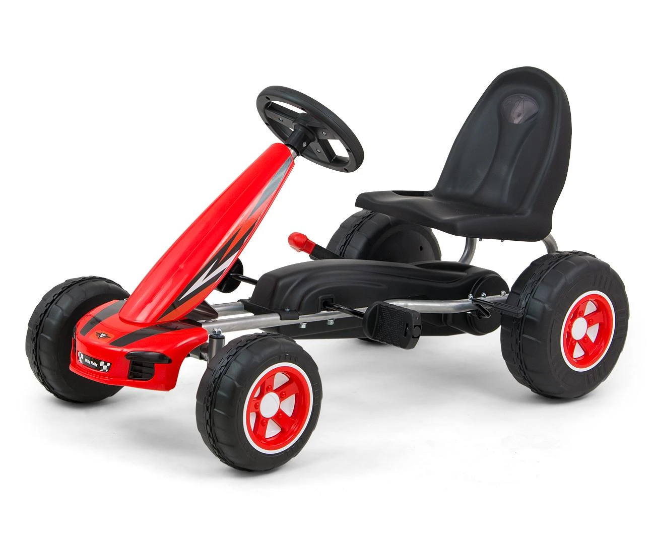 Minamas kartingas Viper Raudona Pedal Go-Kart Milly Mally