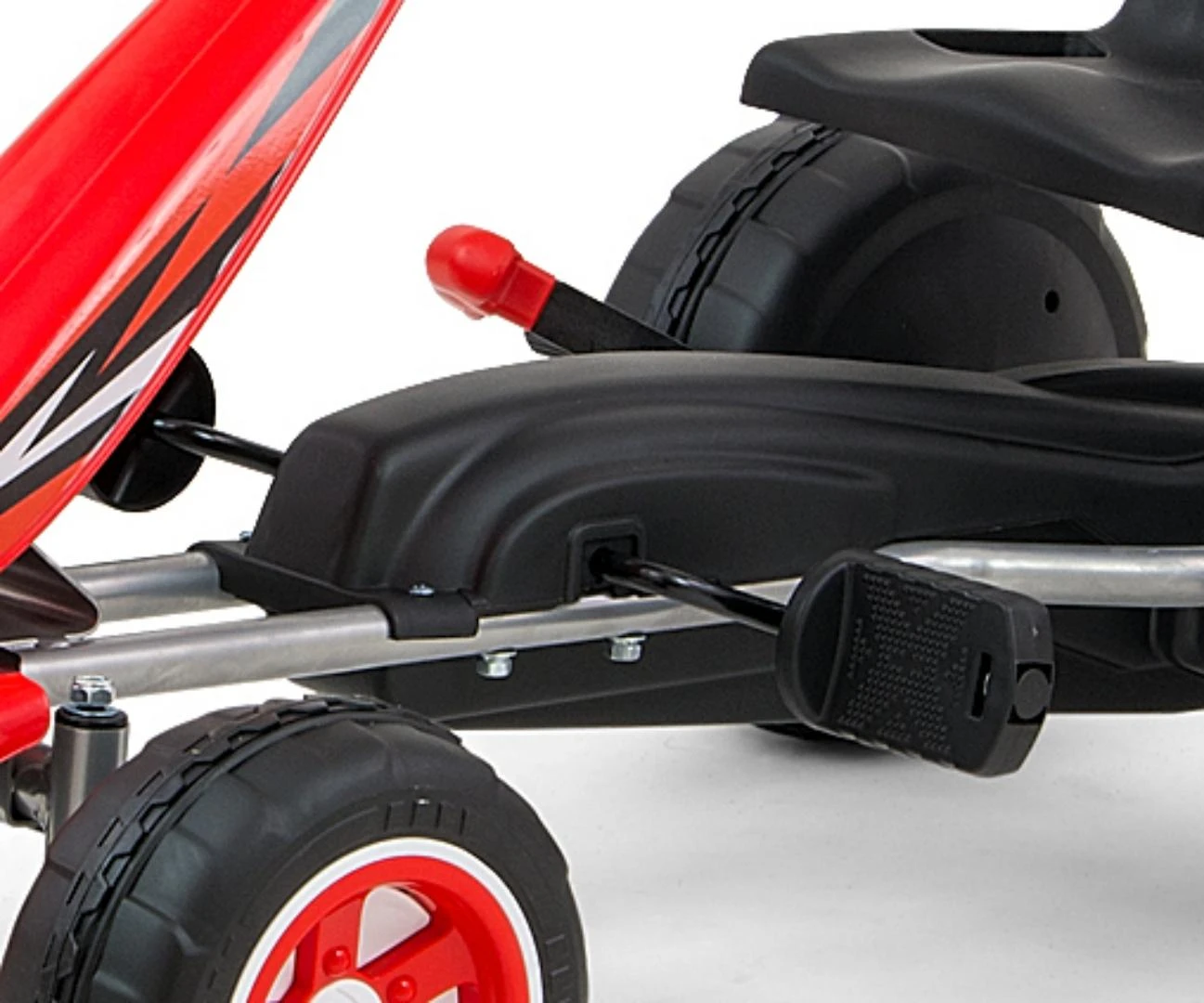 Minamas kartingas Viper Raudona Pedal Go-Kart Milly Mally