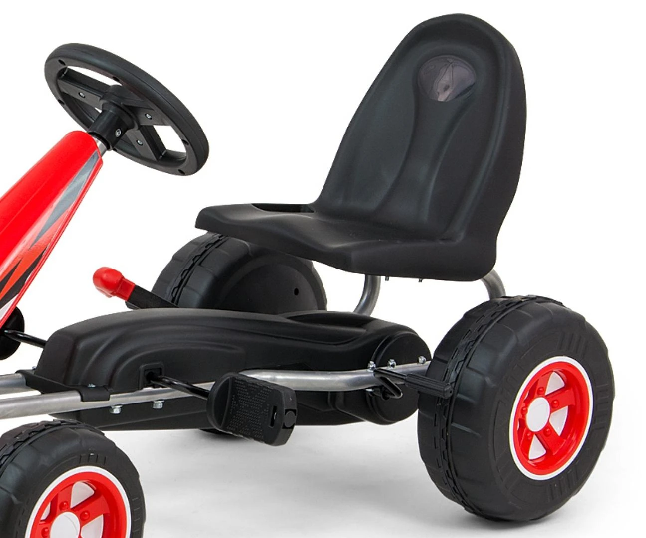 Minamas kartingas Viper Raudona Pedal Go-Kart Milly Mally