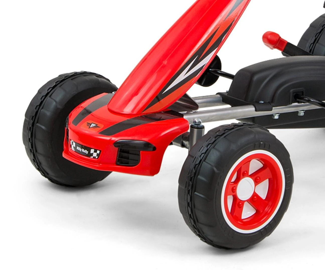 Minamas kartingas Viper Raudona Pedal Go-Kart Milly Mally