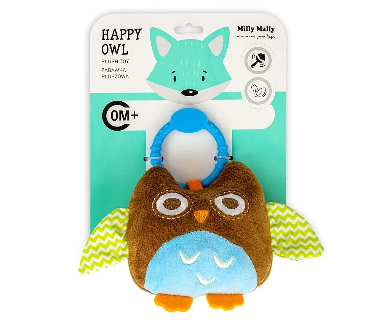Milly Mally Pliušinis pakabinamas žaislas - Linksma pelytė - 2552 BROWN