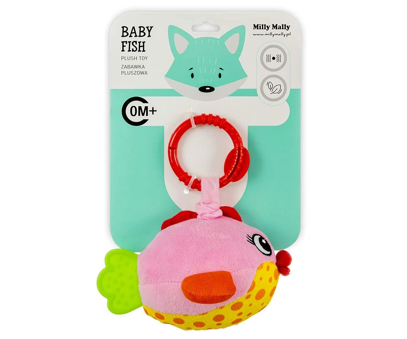 Rožinė Milly Mally Pliušinis pakabinamas žaislas - Žuvytės - 2882 Rožinis
