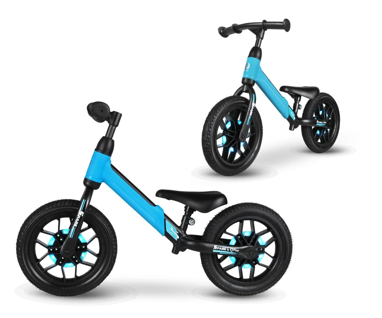 MILLY MALLY 3871 Qplay Spark mėlynas balansinis dviratis
