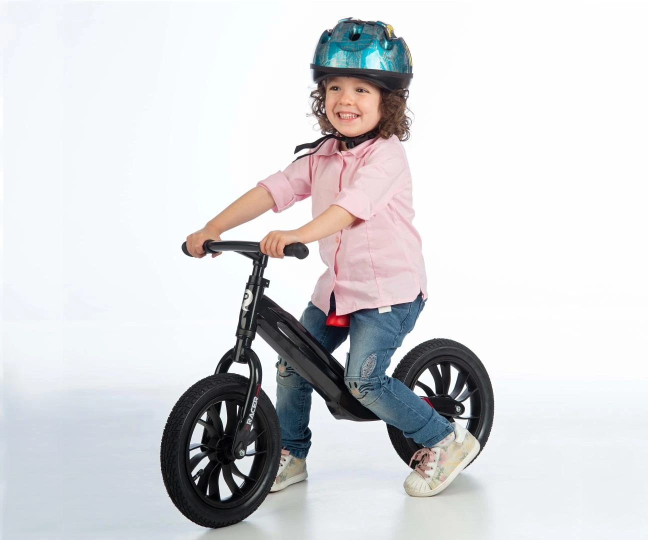 MILLY MALLY 3866 Qplay Racer balansinis dviratis juodas