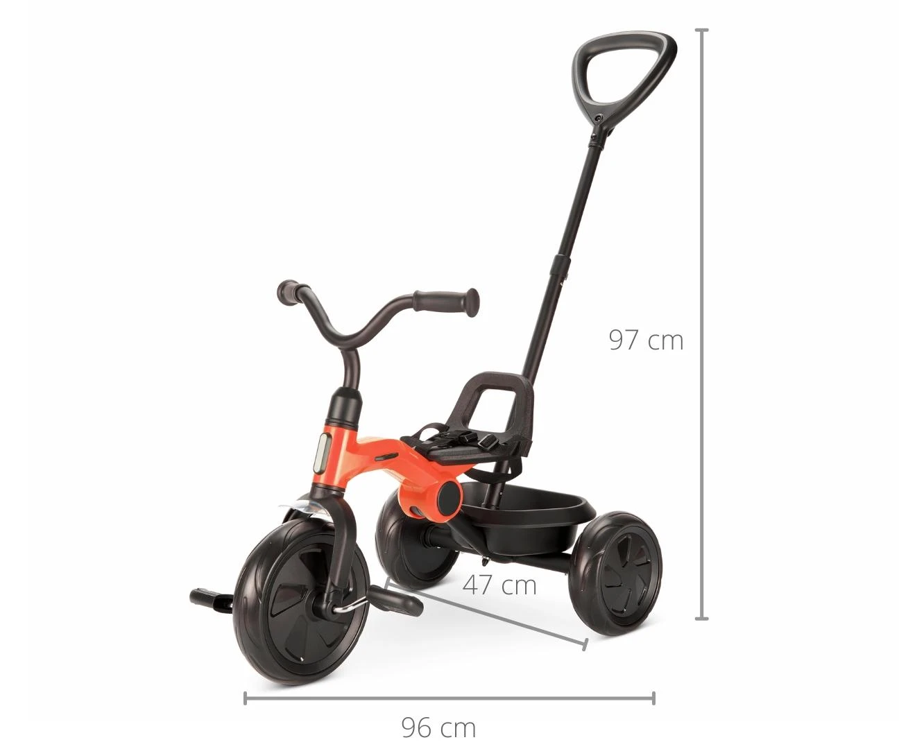 Triratis Qplay Ant Plus, raudonas
