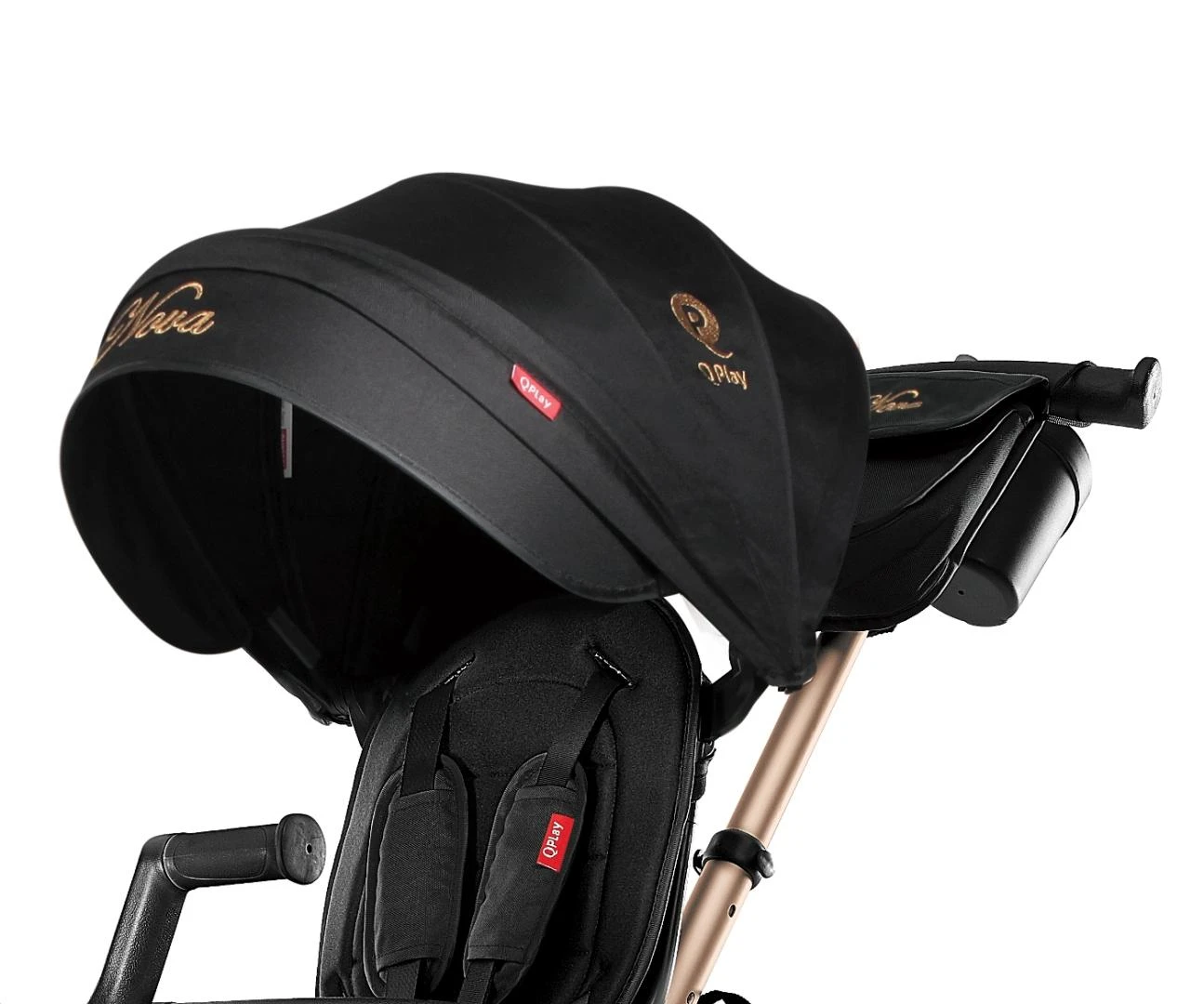 Triratukas Qplay Nova+ Rubber Golden, juodos ir aukso spalvos