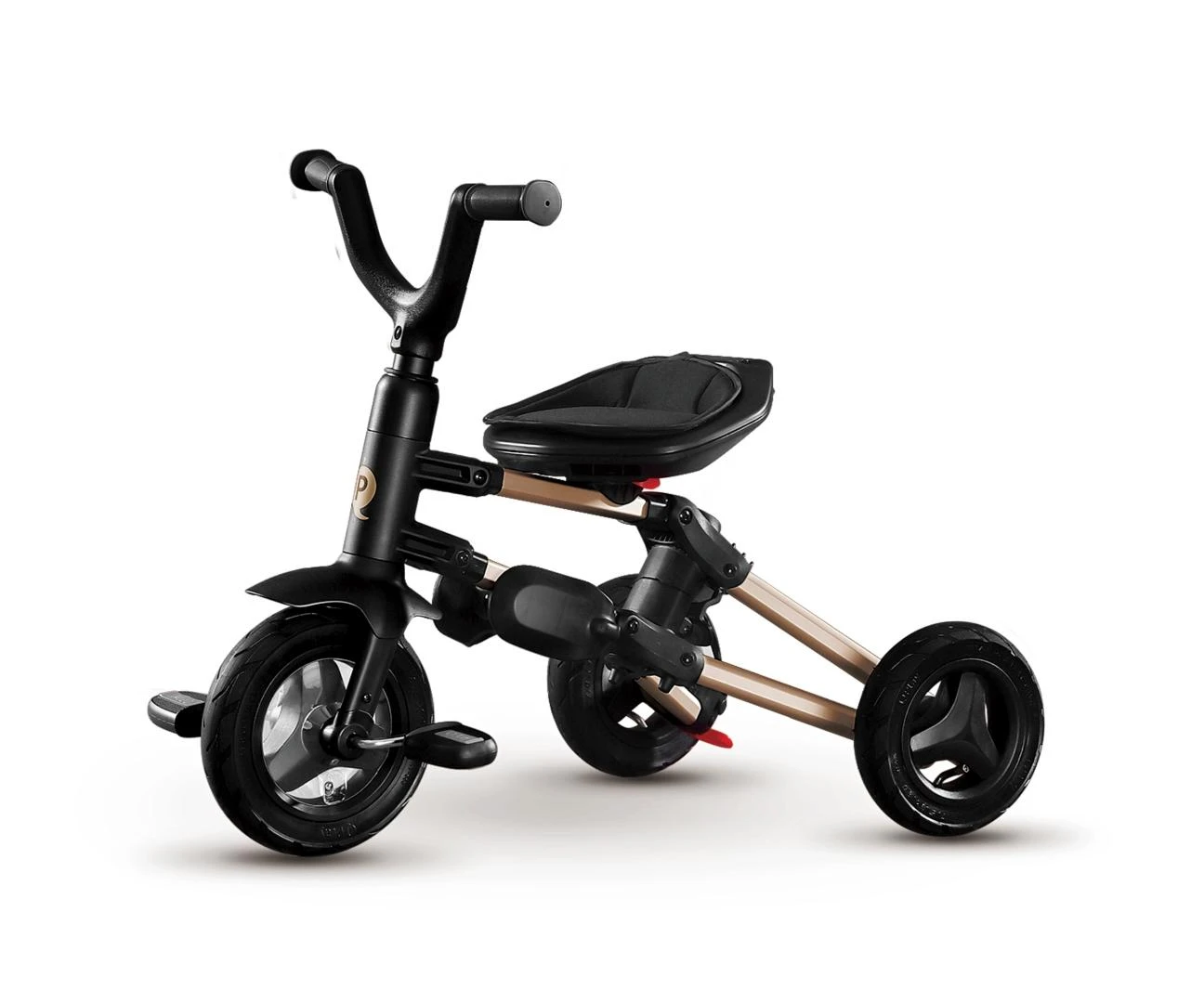 Triratukas Qplay Nova+ Rubber Golden, juodos ir aukso spalvos