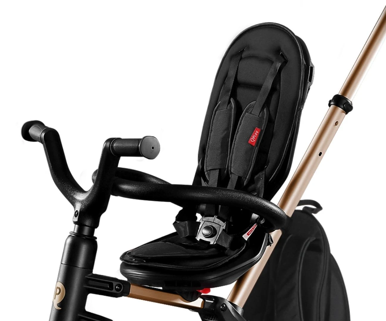 Triratukas Qplay Nova+ Rubber Golden, juodos ir aukso spalvos